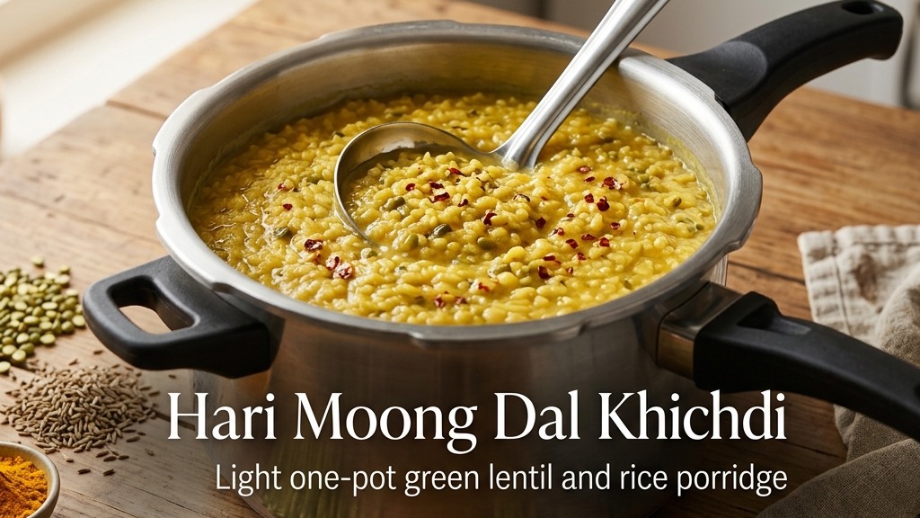 हरी मूंग दाल की खिचड़ी | Hari Moong Dal Khichdi